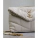 Replica perfetta Borsa imbottita Toy YSL Saint Laurent in pelle di agnello Crema Imitazione Outlet Online
