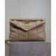 Perfette Qualità Repliche Borsa piccola YSL Saint Laurent Puffer in nappa albicocca Imitazione