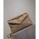 Perfette Qualità Repliche Borsa piccola YSL Saint Laurent Puffer in nappa albicocca Imitazione