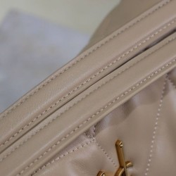 Perfette Qualità Repliche Borsa piccola YSL Saint Laurent Puffer in nappa albicocca Imitazione