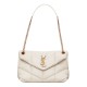 Perfette Qualità Repliche Borsa piccola YSL Saint Laurent Puffer in nappa color crema Imitazione