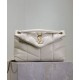 Perfette Qualità Repliche Borsa piccola YSL Saint Laurent Puffer in nappa color crema Imitazione