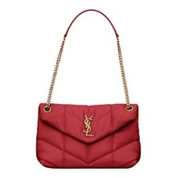 Perfette Qualità Repliche Borsa piccola YSL Saint Laurent Puffer in nappa rossa Imitazione