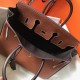 Miglior Falso Hermes Birkin 25cm 30cm 35cm Borsa Marrone/Nero Clemence Economiche Premium