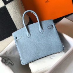 Migliore Repliche Hermes Birkin 25cm 30cm 35cm Borsa Blu Clemence Economiche Outlet Online