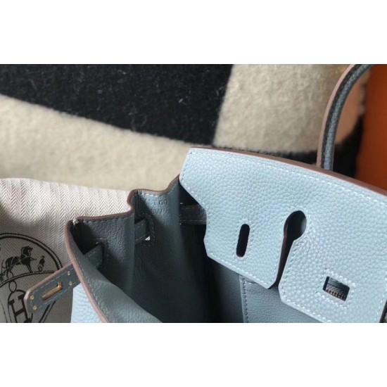 Migliore Repliche Hermes Birkin 25cm 30cm 35cm Borsa Blu Clemence Economiche Outlet Online