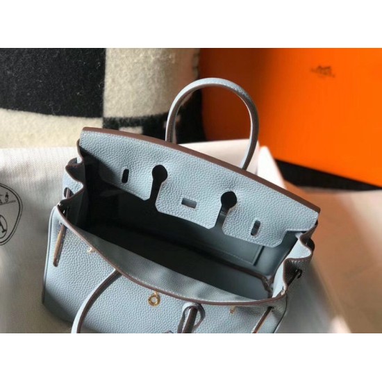 Migliore Repliche Hermes Birkin 25cm 30cm 35cm Borsa Blu Clemence Economiche Outlet Online