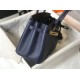 Migliore Repliche Hermes Birkin 30cm Borsa Clemence Blu Scuro Economiche Outlet Online