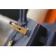 Migliore Repliche Hermes Birkin 30cm Borsa Clemence Blu Scuro Economiche Outlet Online