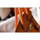 Miglior Falso Hermes Birkin 25cm 30cm 35cm Borsa Clemence Arancione Economiche Premium