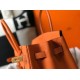 Miglior Falso Hermes Birkin 25cm 30cm 35cm Borsa Clemence Arancione Economiche Premium