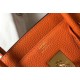 Miglior Falso Hermes Birkin 25cm 30cm 35cm Borsa Clemence Arancione Economiche Premium