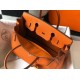 Miglior Falso Hermes Birkin 25cm 30cm 35cm Borsa Clemence Arancione Economiche Premium