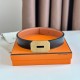 Miglior Falso Hermes Neo Cintura Reversibile 32MM Clemence Marrone/Nero Economiche Premium