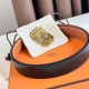 Miglior Falso Hermes Neo Cintura Reversibile 32MM Clemence Marrone/Nero Economiche Premium
