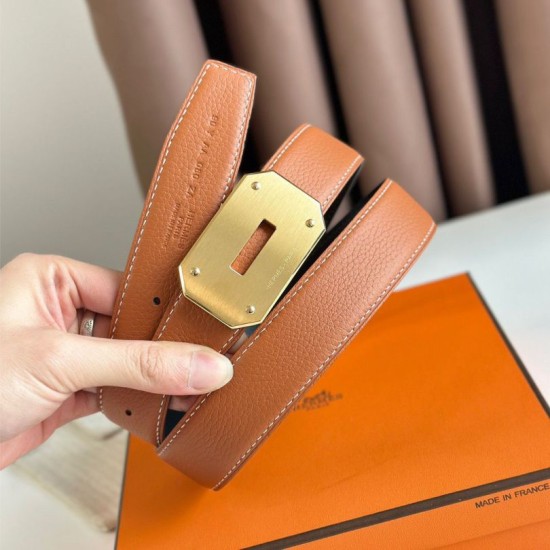 Miglior Falso Hermes Neo Cintura Reversibile 32MM Clemence Marrone/Nero Economiche Premium