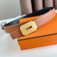 Miglior Falso Hermes Neo Cintura Reversibile 32MM Clemence Marrone/Nero Economiche Premium