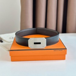 Miglior Falso Hermes Neo Cintura Reversibile 32MM Cioccolato Clemence Economiche Premium