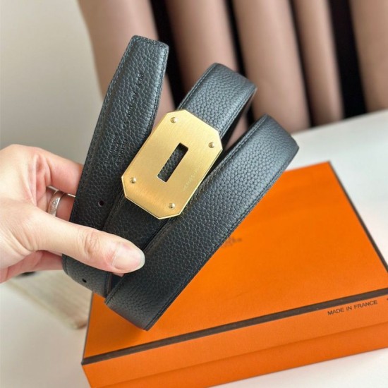 Migliore Repliche Hermes Neo Cintura Reversibile 32MM Nero Clemence Economiche Outlet Online