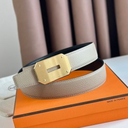 Migliore Repliche Hermes Neo Cintura Reversibile 32MM Grigio/Nero Clemence Economiche Outlet Online