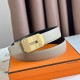 Migliore Repliche Hermes Neo Cintura Reversibile 32MM Grigio/Nero Clemence Economiche Outlet Online