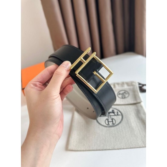 Migliore Repliche Cintura Hermes Romain 35MM Grigio/Nero Clemence Economiche Outlet Online