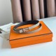Replica perfetta Hermes Gamma 13mm Cintura Reversibile Epsom Taupe Grigio/Nero Imitazione Outlet Online