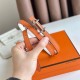 Migliore Repliche Hermes Gamma 13mm Cintura Reversibile Epsom Taupe Swift Bianco/Arancione Economiche Outlet Online