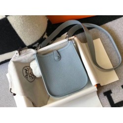 Migliore Repliche Hermes Evelyne III TPM Mini Bag Blu Clemence Economiche Outlet Online