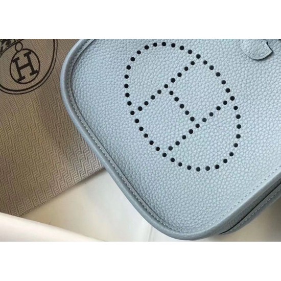 Migliore Repliche Hermes Evelyne III TPM Mini Bag Blu Clemence Economiche Outlet Online