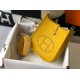 Migliore Repliche Hermes Evelyne III TPM Mini Bag Arancione Clemence Economiche Outlet Online