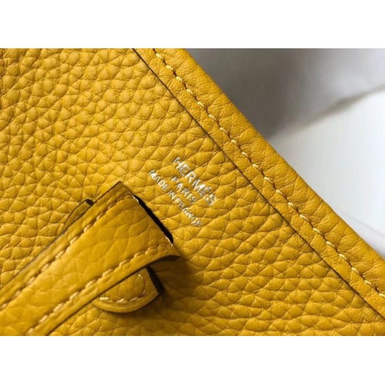 Migliore Repliche Hermes Evelyne III TPM Mini Bag Arancione Clemence Economiche Outlet Online