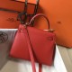 Miglior Falso Borsa Sellier Hermes Kelly 25 cm Piment Epsom Economiche Premium