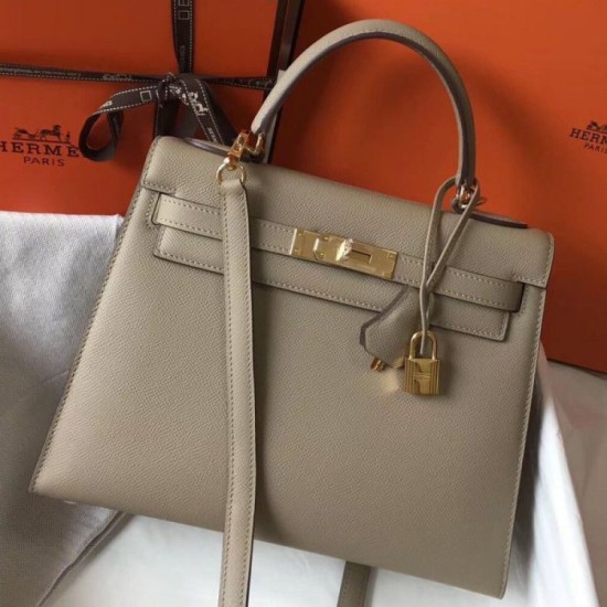Miglior Falso Borsa Sellier Hermes Kelly 28 cm Tourterelle Epsom Economiche Premium