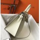 Migliore Repliche Hermes Kelly 28cm Borsa Sellier Epsom Bianco Economiche Outlet Online
