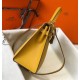 Migliore Repliche Borsa Sellier Hermes Kelly 28 cm Giallo Epsom Economiche Outlet Online