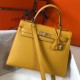 Migliore Repliche Borsa Sellier Hermes Kelly 28 cm Giallo Epsom Economiche Outlet Online