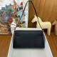 Replica perfetta Hermes Kelly Elan Borsa fatta a mano Nero Imitazione Outlet Online