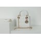 Replica perfetta Dior Mini Borsa Lady Dior Cannage Bianco Imitazione Outlet Online