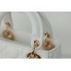 Replica perfetta Dior Mini Borsa Lady Dior Cannage Bianco Imitazione Outlet Online
