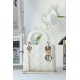 Replica perfetta Dior Mini Borsa Lady Dior Cannage Bianco Imitazione Outlet Online