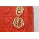 Migliore Repliche Dior Mini Borsa Lady Dior Cannage Rosso Economiche Outlet Online