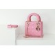 Perfette Qualità Repliche Dior Mini Borsa Lady Dior Cannage Rosa Imitazione