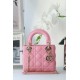 Perfette Qualità Repliche Dior Mini Borsa Lady Dior Cannage Rosa Imitazione