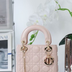 Miglior Falso Dior Mini Borsa Lady Dior Cannage Beige Economiche Premium