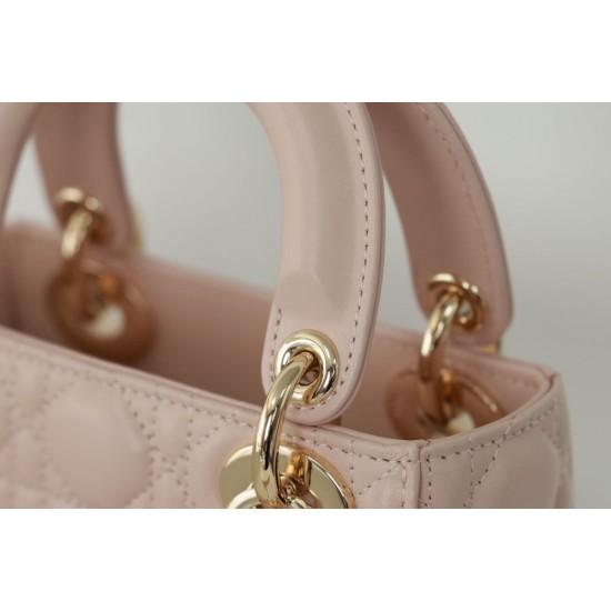 Miglior Falso Dior Mini Borsa Lady Dior Cannage Beige Economiche Premium