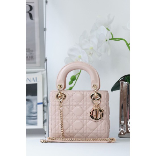 Miglior Falso Dior Mini Borsa Lady Dior Cannage Beige Economiche Premium