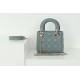 Migliore Repliche Dior Mini Borsa Lady Dior Cannage Blu Economiche Outlet Online