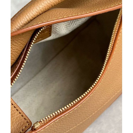 Loewe Puzzle Mini Bag Pelle di vitello granulata toffee