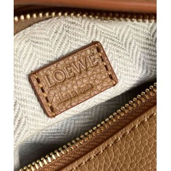 Loewe Puzzle Mini Bag Pelle di vitello granulata toffee